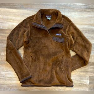 Patagonia Women's Re-Tool Fleece Pullover Sweater - Brown Size S